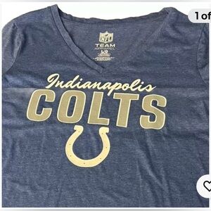 NFL Team Apparel Indianapolis Colts T-Shirt Womens Size Large